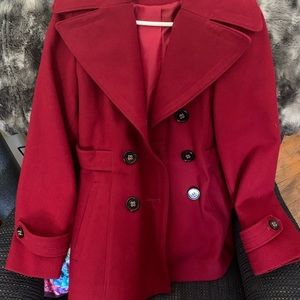 Apt. 9 Red Wool Coat